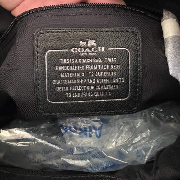 Coach Edie 31 Haircalf Shoulder Bag Scatter Leaf Walnut Multi F38332 NWT - Picture 6 of 16